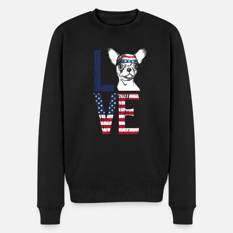 Chihuahua - Pull Premium bio Homme - noir