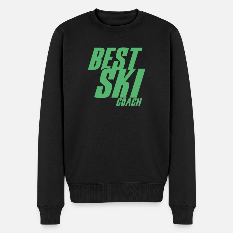 Skilehrer - Männer Premium Bio Pullover - Schwarz