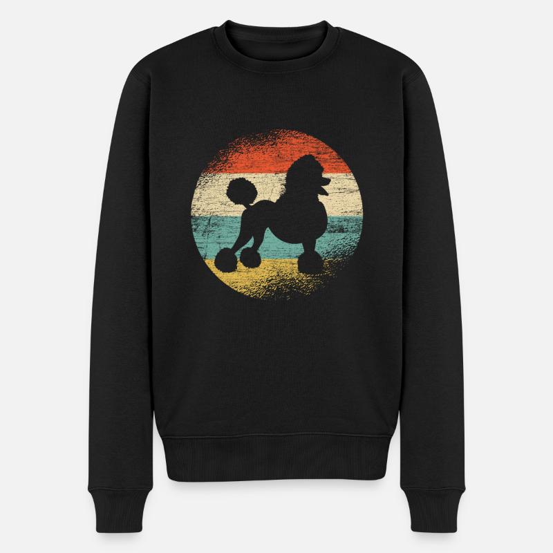 caniche - Pull Premium bio Homme - noir