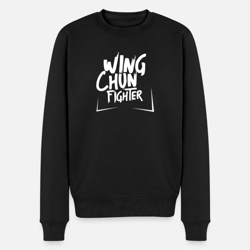 Wing chun fighter - Pull Premium bio Homme - noir