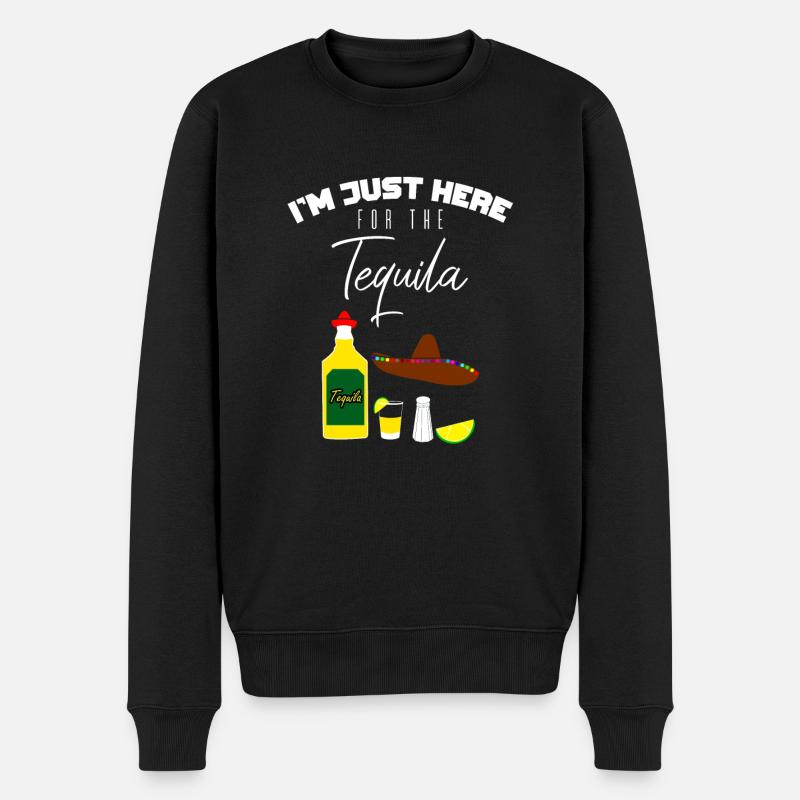 Tequila Getränk - Männer Premium Bio Pullover - Schwarz