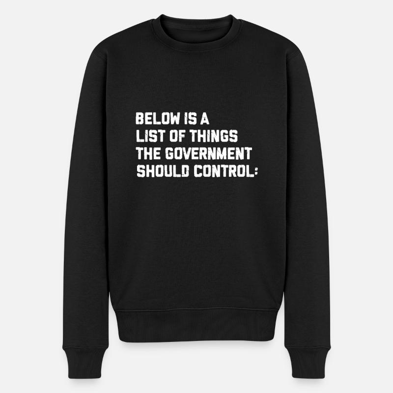 Gouvernement du capitalisme - Pull Premium bio Homme - noir