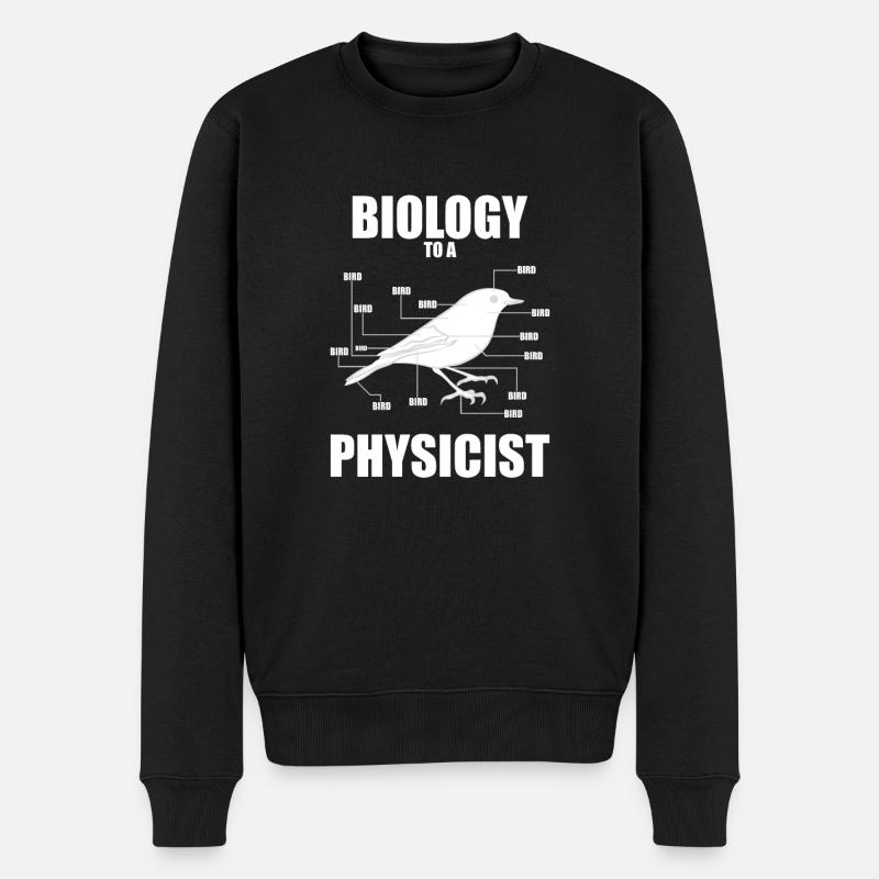 Physik Physiker - Männer Premium Bio Pullover - Schwarz