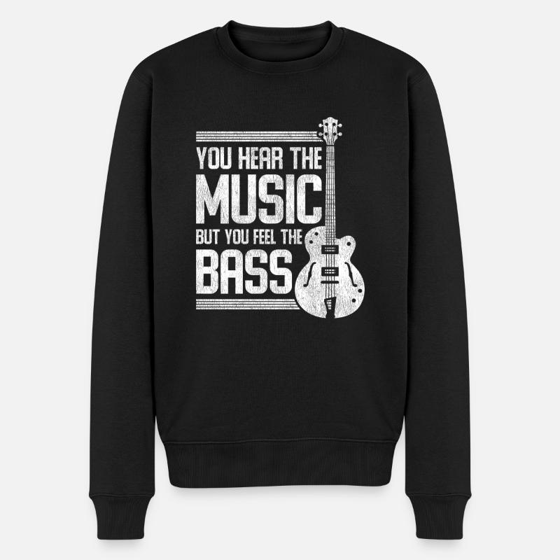 Basse musique - Pull Premium bio Homme - noir