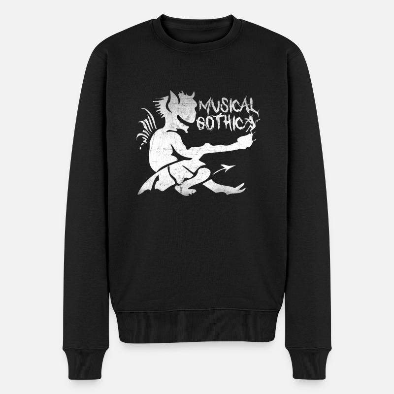 Démon Gothique Musical - Pull Premium bio Homme - noir
