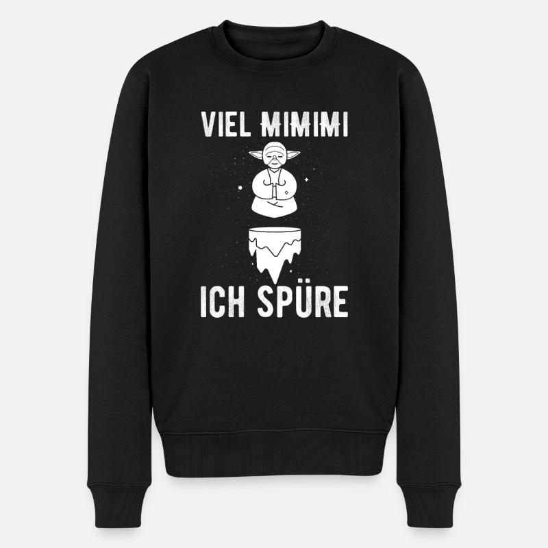Jammern auf hohem Niveau: Die Macht des Mimimi - Männer Premium Bio Pullover - Schwarz