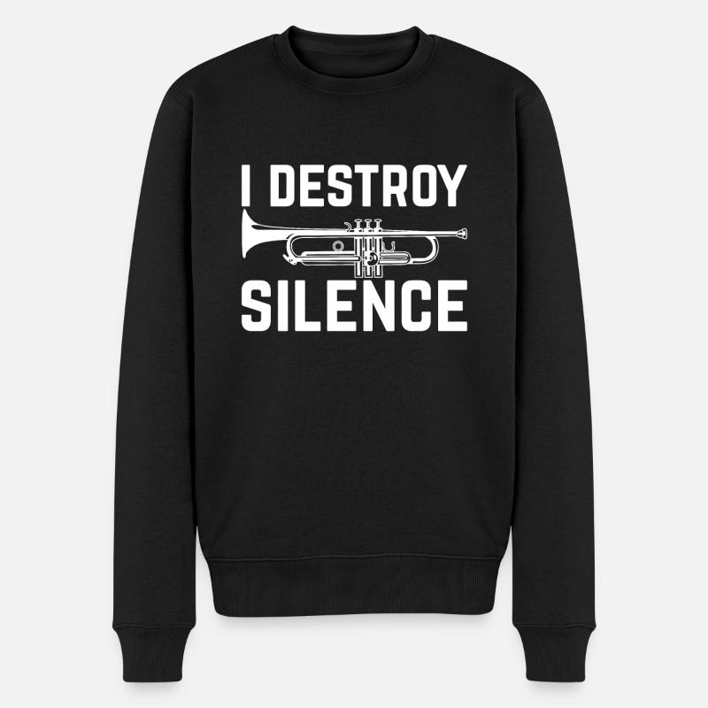 Volume de la trompette - Pull Premium bio Homme - noir