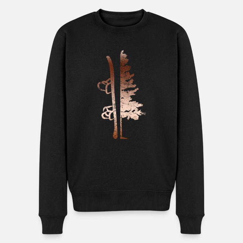 Snowboarden Snowboard - Männer Premium Bio Pullover - Schwarz