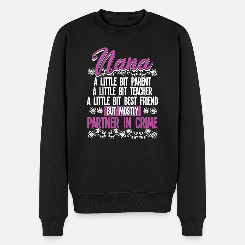 Nana - Nana Partner In Crime - Männer Premium Bio Pullover - Schwarz