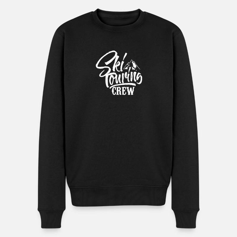 Skitour Mannschaft - Männer Premium Bio Pullover - Schwarz