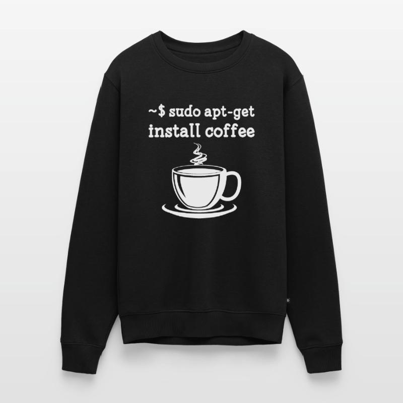 Sudo Apt-Get Install Coffee Linux Männer Premium Bio Pullover