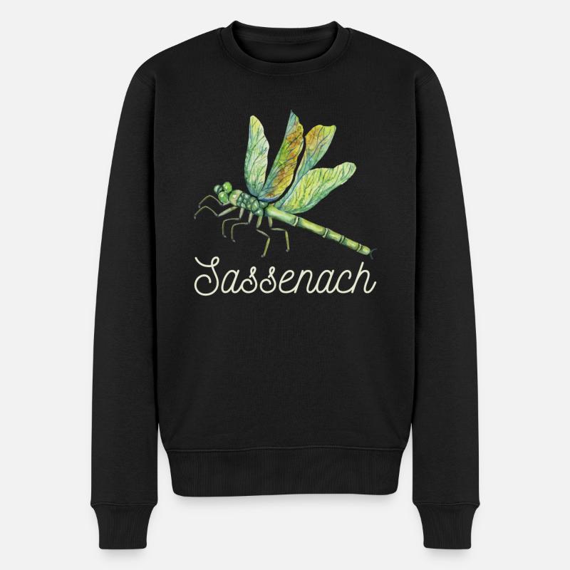Sassenach-Spaß-keltische Geschenk-Design-Ideengraphik - Männer Premium Bio Pullover - Schwarz
