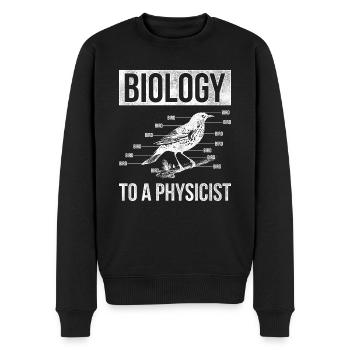 Biologie Physiker - Männer Premium Bio Pullover - Schwarz - Vorne - Nico (187cm)