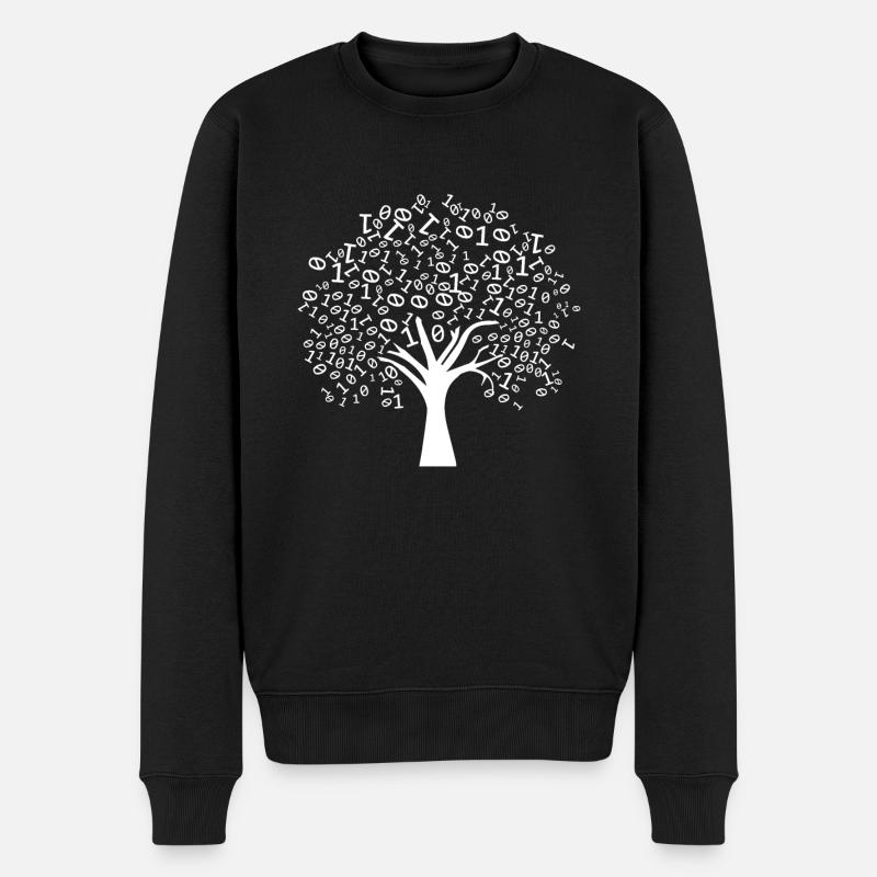 Programmer Binary Tree - Men's Premium Organic Jumper - black