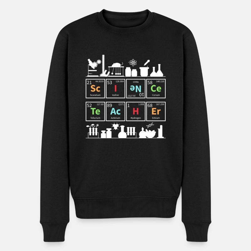 Lehrer Wissenschaft - Männer Premium Bio Pullover - Schwarz