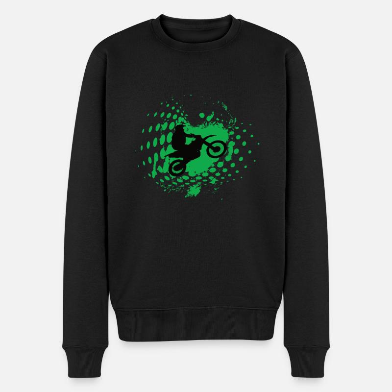 Motorcross - Männer Premium Bio Pullover - Schwarz