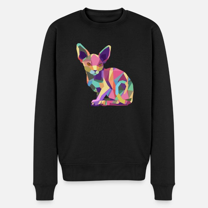 Sphynx cat gift idea cats Sphynx cat - Men's Premium Organic Jumper - black