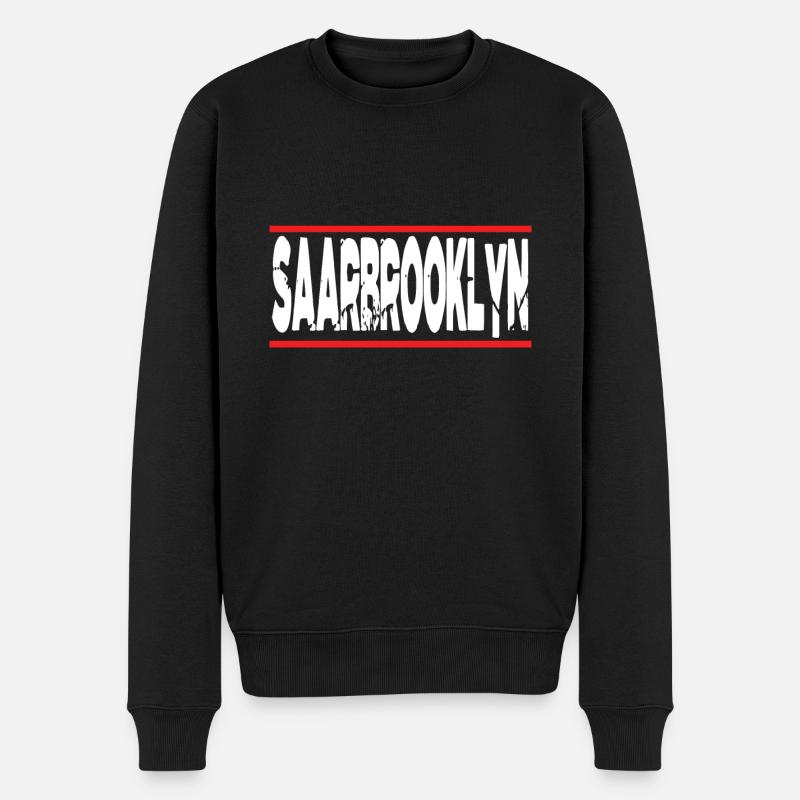 Saarbooklyn - Pull Premium bio Homme - noir