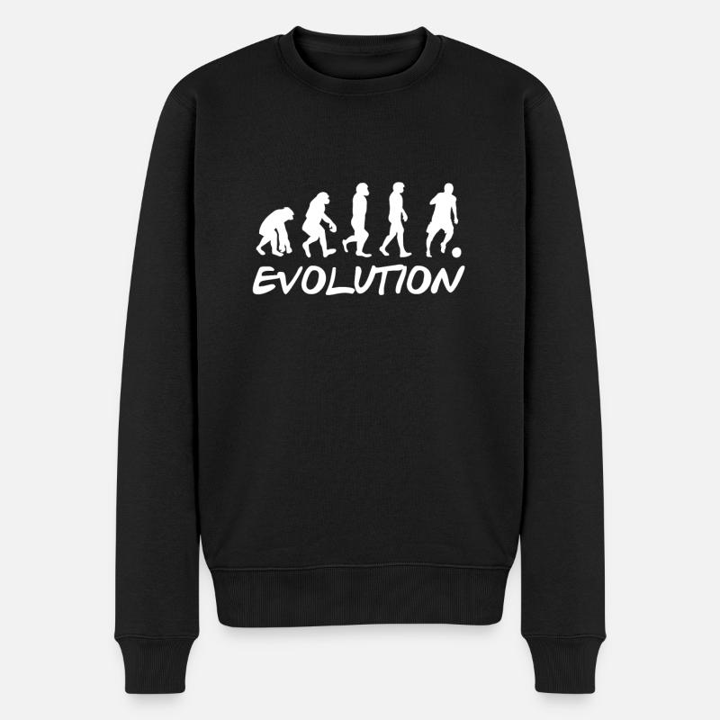 Soccer Player Evolution - Men's Premium Organic Jumper - black