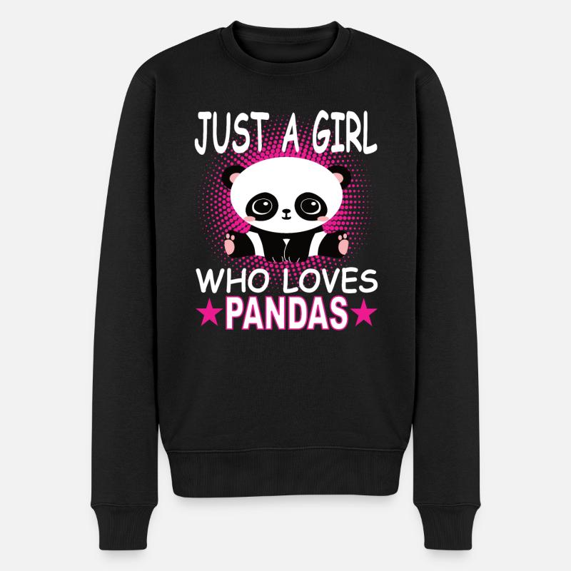 Panda - Pull Premium bio Homme - noir