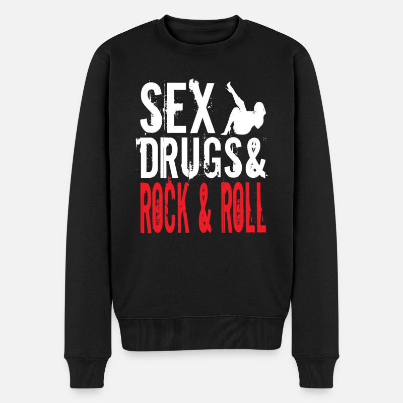 Rock and roll - Pull Premium bio Homme - noir
