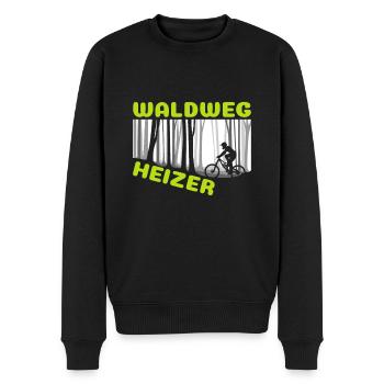 Waldweg Heizer Mountain Biker Und Downhill Fahrer - Männer Premium Bio Pullover - Schwarz - Vorne - Nico (187cm)