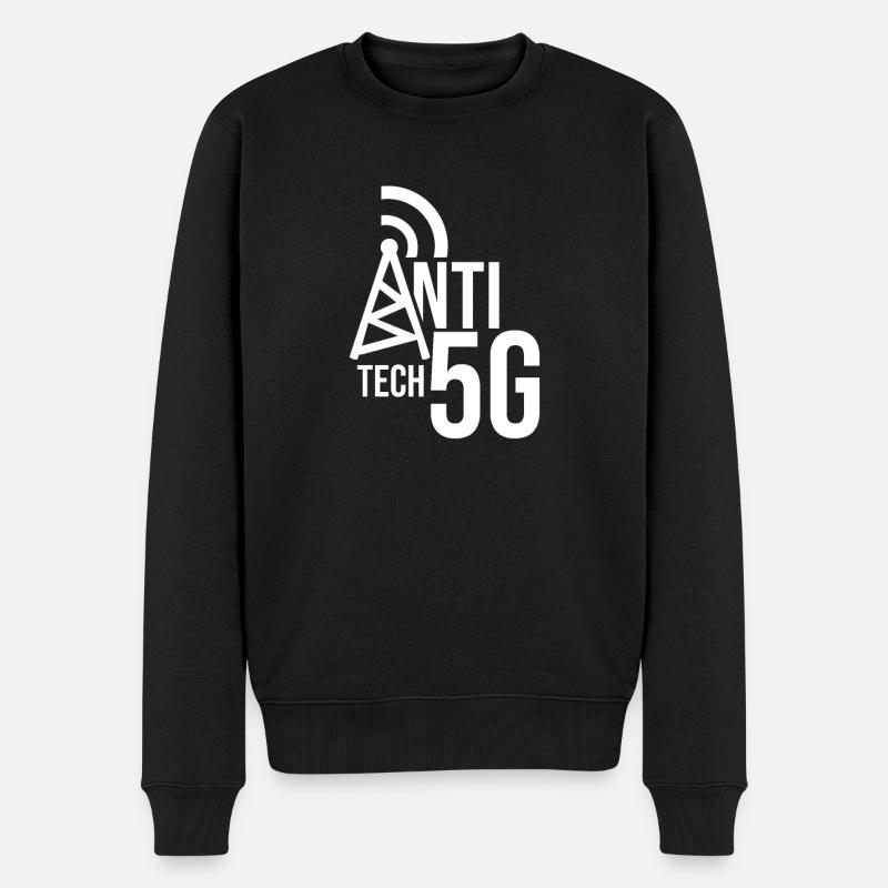 Anti 5G - Pull Premium bio Homme - noir