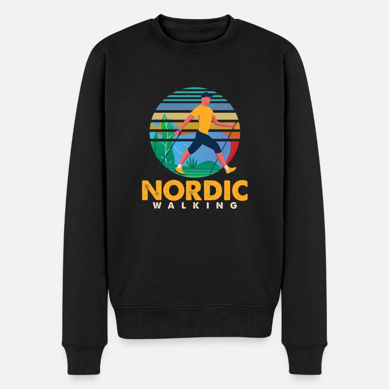 Trekking Trekkers Mountains Alpinisme - Pull Premium bio Homme - noir
