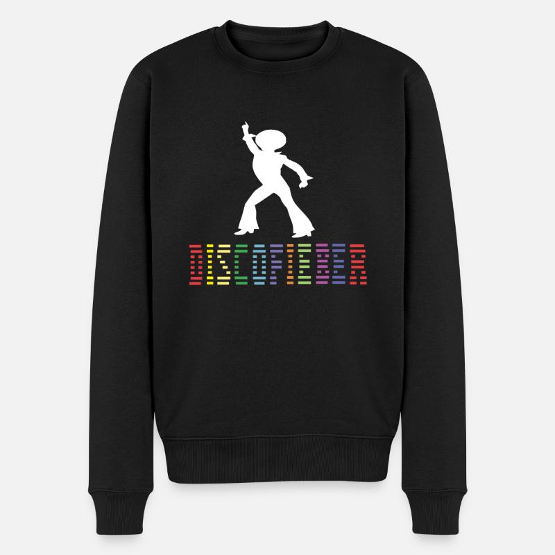 70er Jahre 70er Disco Sibziger 70er Mode 70er Mode - Männer Premium Bio Pullover - Schwarz