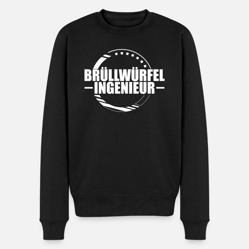 Veranstaltungstechniker Brüllwürfel Ingenieur - Männer Premium Bio Pullover - Schwarz