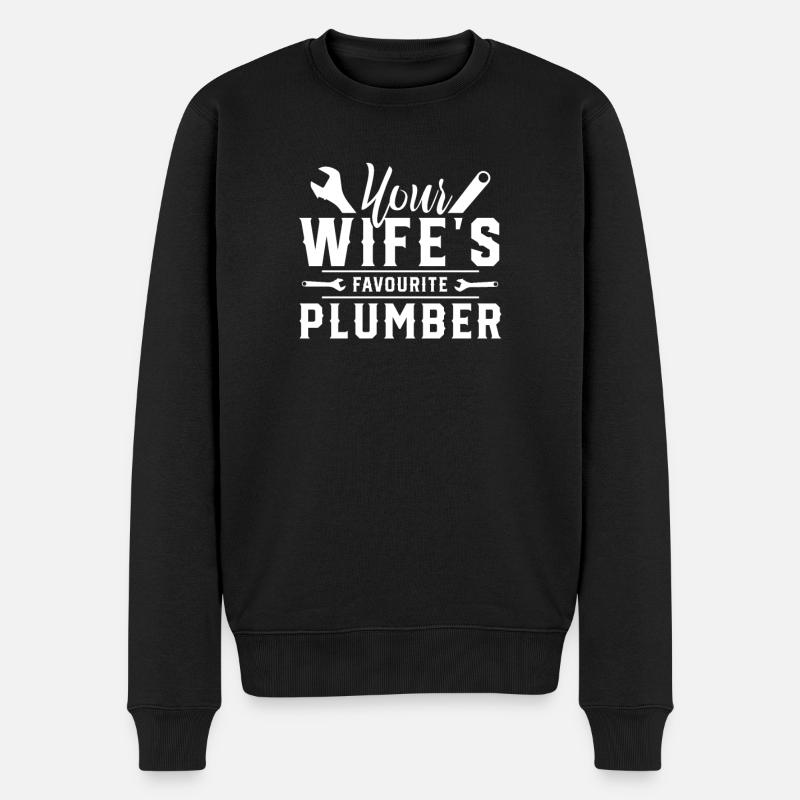 plombier - Pull Premium bio Homme - noir