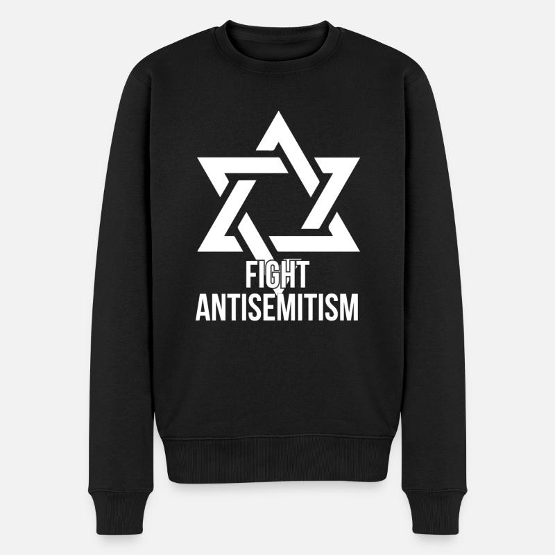 Lutter contre l'antisémitisme - Pull Premium bio Homme - noir