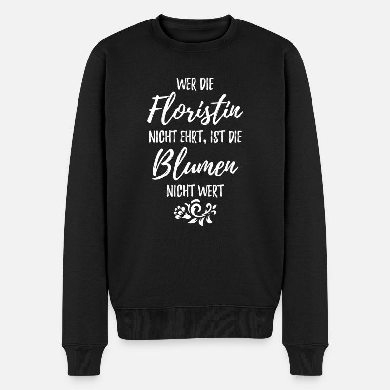 Florist Floristin - Männer Premium Bio Pullover - Schwarz