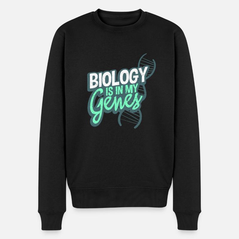 Biologie - Männer Premium Bio Pullover - Schwarz