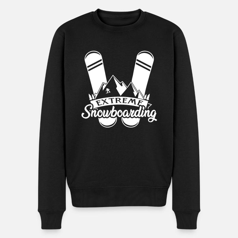 Snowboard Extreme Snowboard - Pull Premium bio Homme - noir