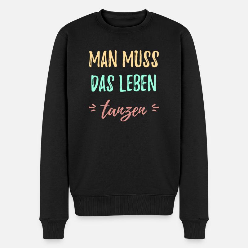 Tanzen - Männer Premium Bio Pullover - Schwarz