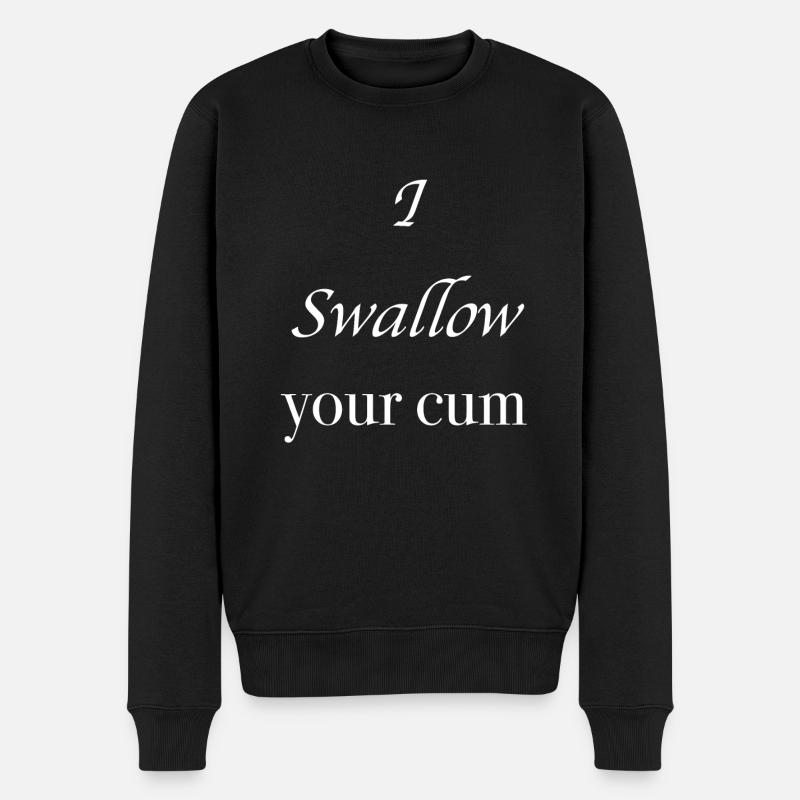 sperma schlucken - Männer Premium Bio Pullover - Schwarz