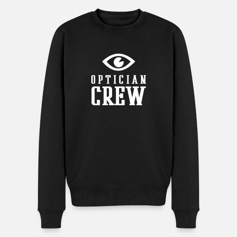 Optiker - Männer Premium Bio Pullover - Schwarz