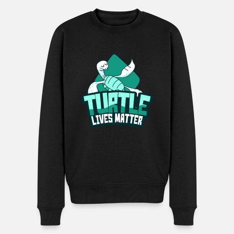 Tortue - Pull Premium bio Homme - noir