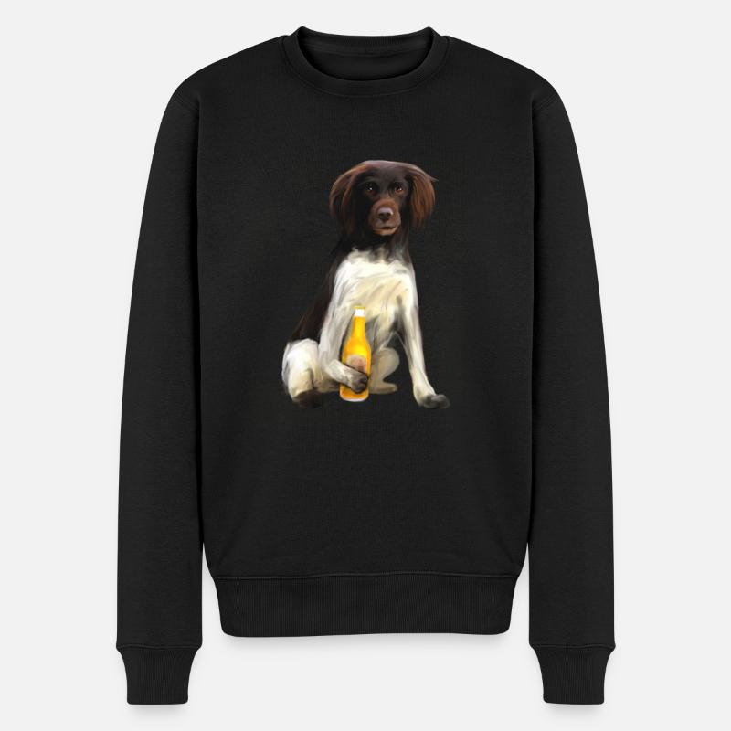 Petit Münsterländer - Cheers - Pull Premium bio Homme - noir
