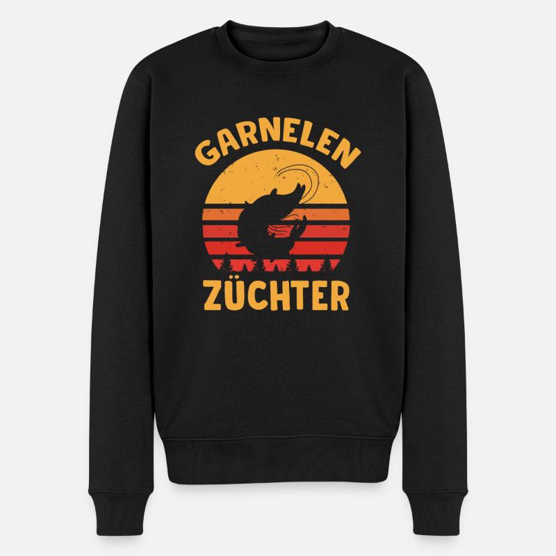 Garnelen Züchter - Männer Premium Bio Pullover - Schwarz