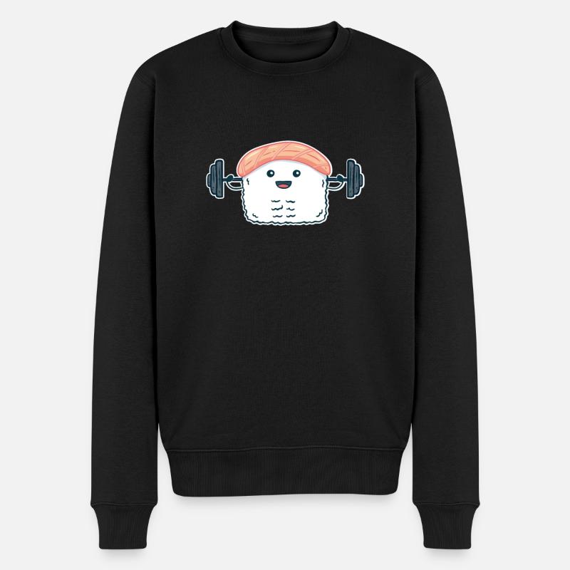 Sushi Gym - Männer Premium Bio Pullover - Schwarz