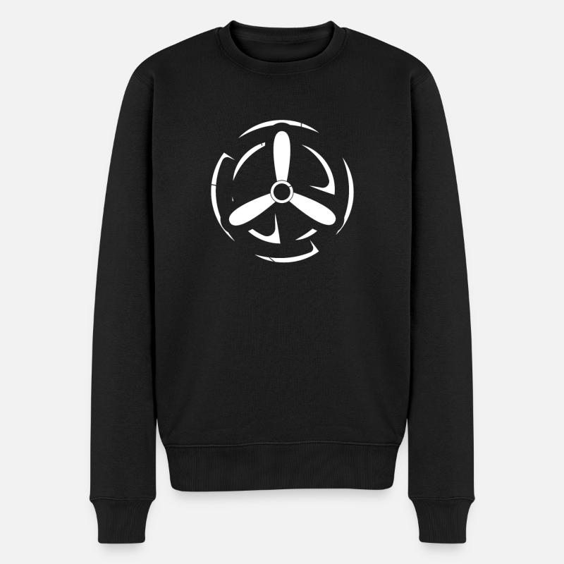 Modellflug - Männer Premium Bio Pullover - Schwarz