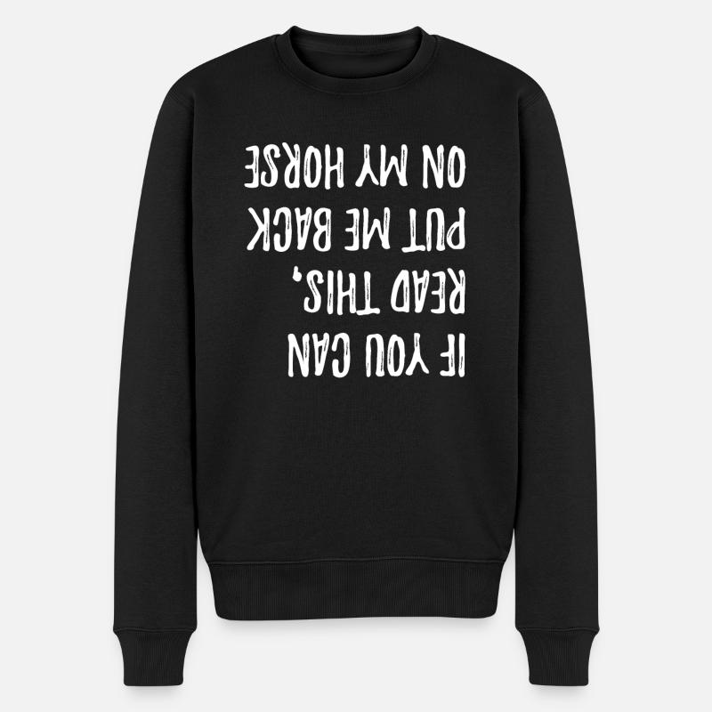 Cheval - Pull Premium bio Homme - noir