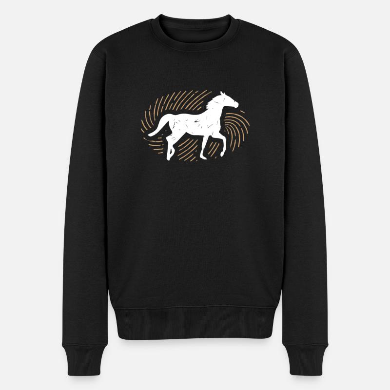 Équitation - Pull Premium bio Homme - noir