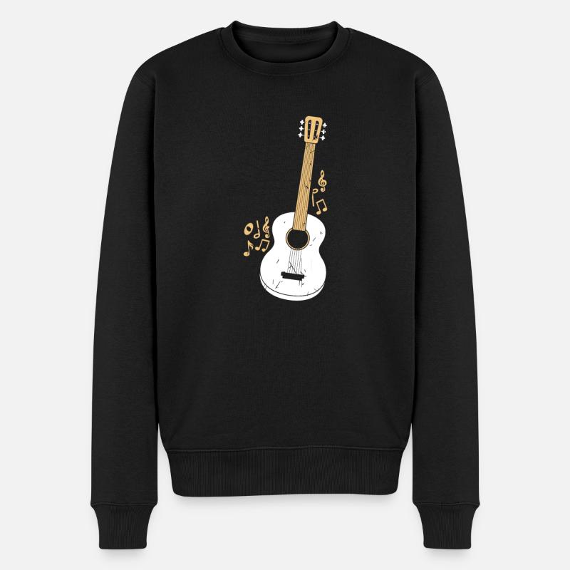 Guitare - Pull Premium bio Homme - noir