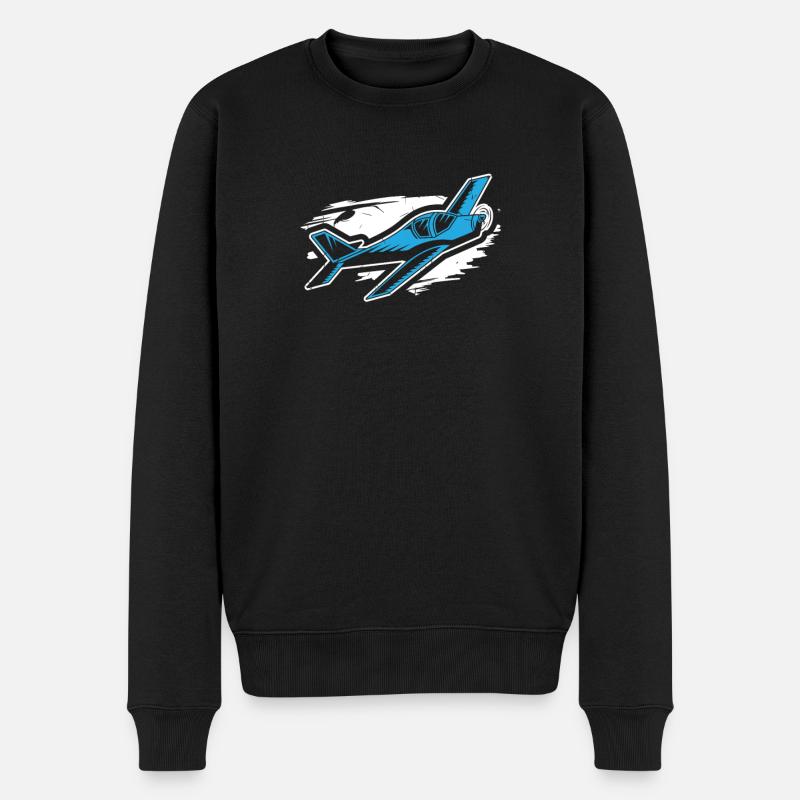 Modellflug - Männer Premium Bio Pullover - Schwarz