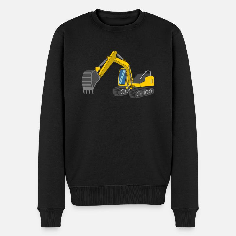 Bagger - Männer Premium Bio Pullover - Schwarz