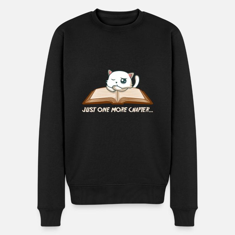 Just one more chapter Nerd und Bookish Gift - Männer Premium Bio Pullover - Schwarz