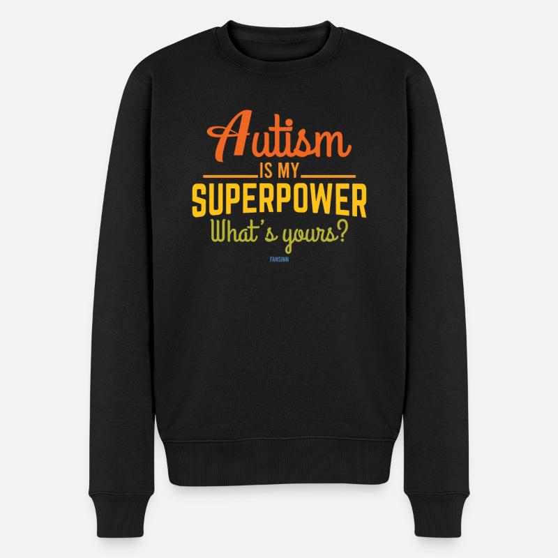 Autismus besonders Entwicklungsstörung - Männer Premium Bio Pullover - Schwarz